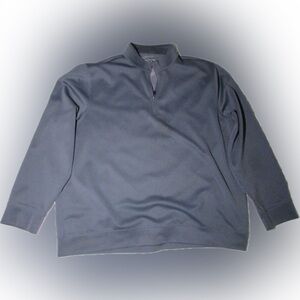 XXL Gray Hickey Freeman quarter zip pullover.
